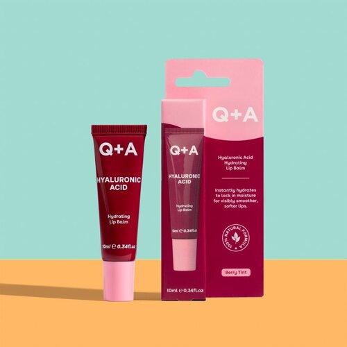 Q+A Hyaluronic Acid balzam za toniranje za usne s hidratantnim učinkom 10 ml Slike