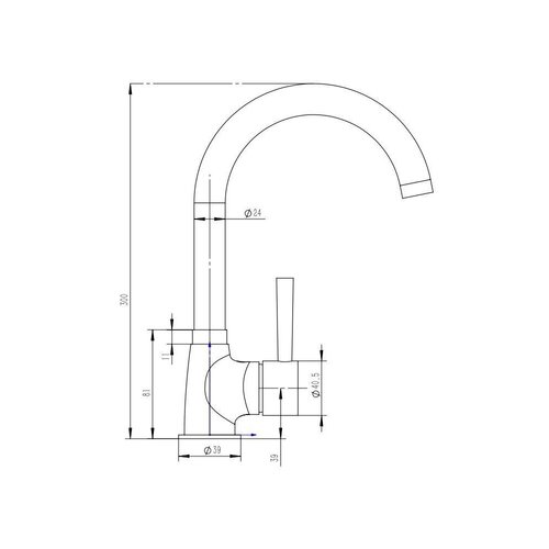 Alveus Form 30 platno Pomivalno korito + pipa Karina, 510 x 510 x 185 mm, nerjaveče jeklo Slike
