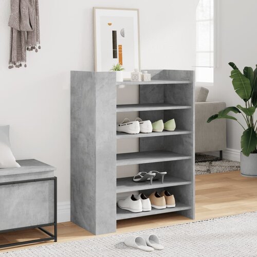 vidaXL Omarica za čevlje betonsko siva 74,5x37,5x100 cm inženirski les Cene