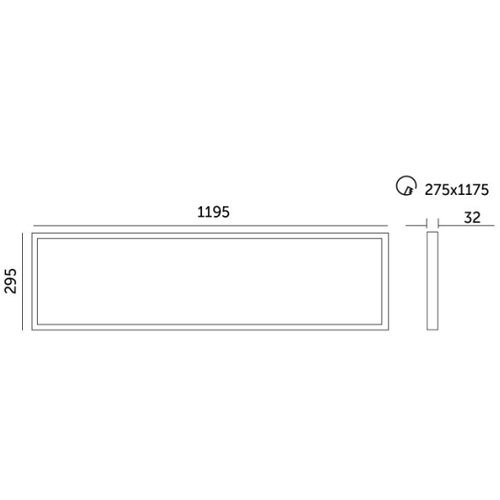  LED prigu&amp;scaron;iva panel za spu&amp;scaron;teni plafon CAPRI LED/25/36/40W/230V 3000/4000/5700K IP44 30x120cm Slike