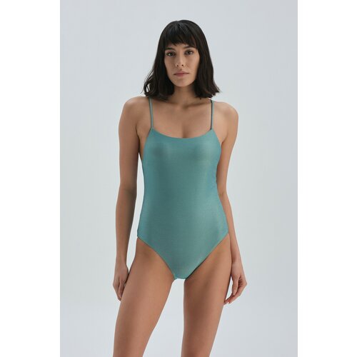 Dagi Swimsuit - Green - Plain Cene