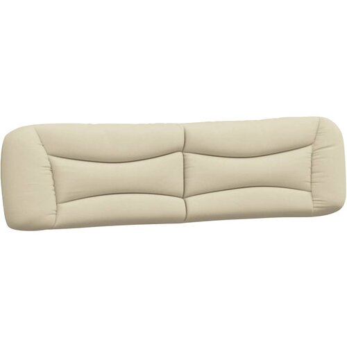 VidaXL Vzglavna stranica krem 200 cm blago, (21048464) Slike