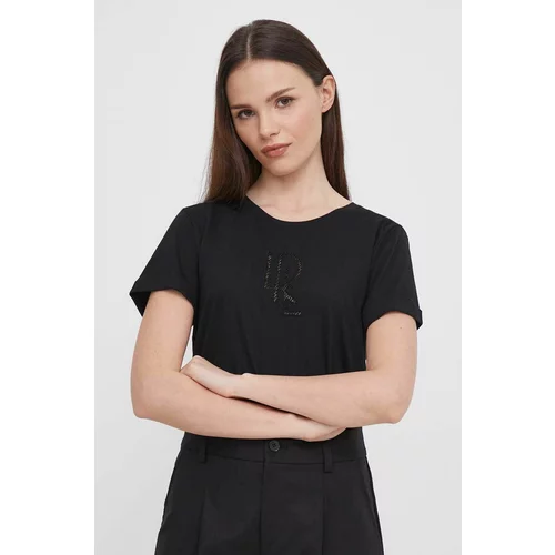 Polo Ralph Lauren Kratka majica ženski, črna barva