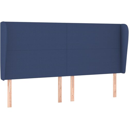 Maison Chic vzglavna omarica - nočna omarica - posteljna omarica z u&amp;scaron;esi modro 203x23x118/128 cm blago, (21708669) Slike