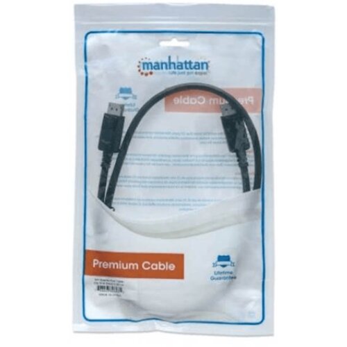 Manhattan kabel DP-DP M/M, 4K@60Hz, 1m, crni 306935 Slike
