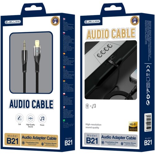 Jellico LIGHTNING JACK KABEL 35MM ZA IPHONE IN IPAD HITR ADAPTER 12M, (5000347885) Slike
