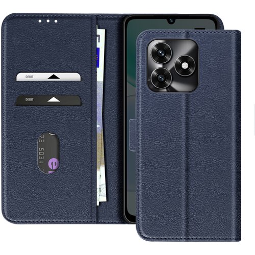 AVIZAR Denarnica za Honor X5c Plus 4G serije Chesterfield z video podporo, Modra noč, (5000189872) Cene