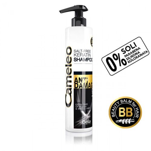 Delia &amp;Scaron;ampon sa keratinom za izuzetno o&amp;scaron;tećenu i suvu kosu bez soli CAMELEO BB - ANTI DAMAGE 250ml Slike