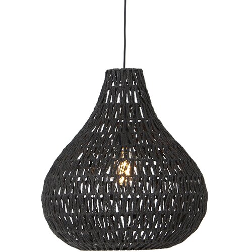 QAZQA Retro viseča svetilka črna 45 cm - Lina Drop Cene