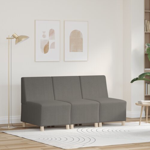 vidaXL Sofa Chiar 3 pcs Svetlo siva 55 x 74 x 82 cm Cene