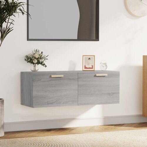 vidaXL zidni ormarić boja sivog hrasta100x36,5x35 cm konstruirano drvo Cijene