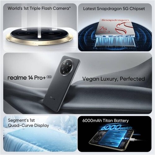 Realme 14 Pro+ 5G RMX5051 Suede Grey 12/512GB mobilni telefon Cene