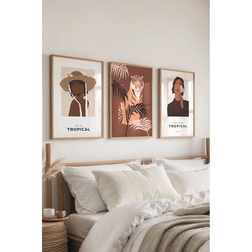 WALLXPERT &Ccedil;-300622 - 5070 Vi&scaron;enamenski Set Dekorativnih Slika (3 Komada) Cene
