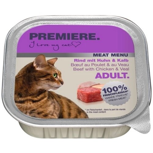 Premiere Cat Meat menu Adult govedina, piletina i teletina 100 g ALU-pak Cijene