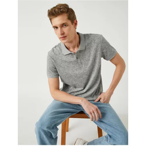 Koton Polo T-shirt - Gray - Regular fit