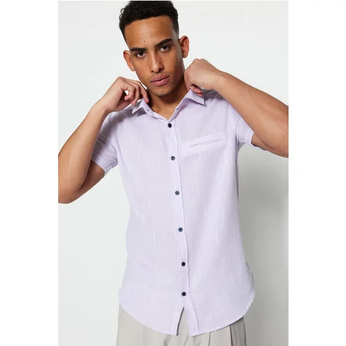 Trendyol Shirt - Purple - Slim fit