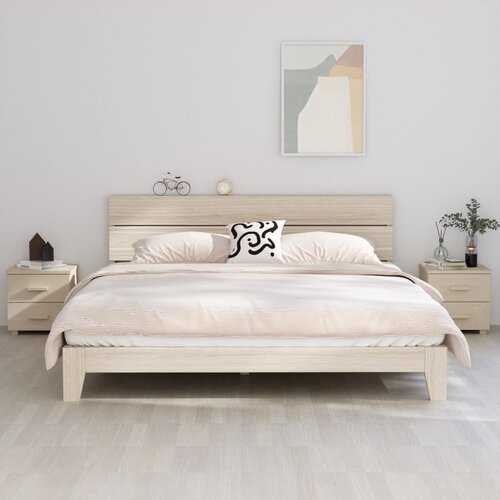 vidaXL Nočna omarica 2 kosa medeno rjava 40x35x44,5 cm trdna borovina Cene