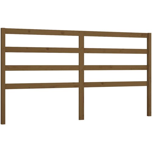 Maison Chic posteljno vzglavje - vzglavna omarica - nočna omarica medeno rjavo 206x4x100 cm trdna borovina, (21707180) Cene