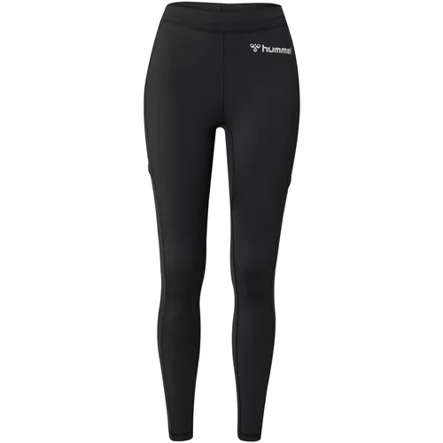Hummel Sportske hlače 'RUN' svijetlosiva / crna