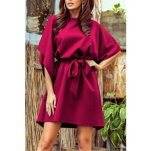Fenzy Elegantna Mini Obleka, Bordo Cene