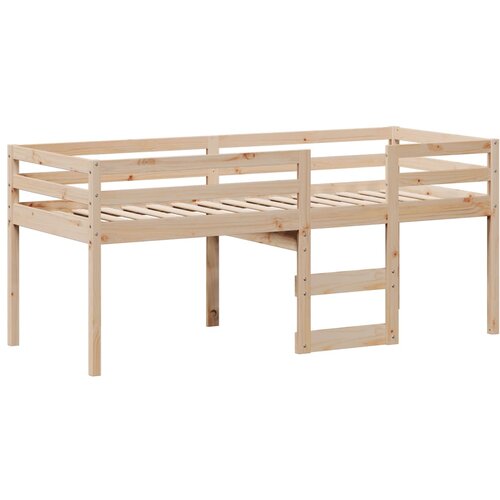  Visoki krevet s krovom 90 x 190 cm od masivne borovine Slike