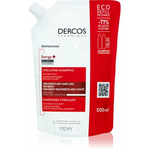 Vichy Dercos Energy+ Stimulišući šampon protiv opadanja kose ECO REFILL, 500 ml Slike