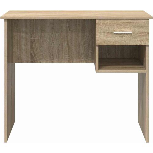  Stol s ladicama Sonoma hrast 90 x 49 x 75 cm Konstruirano drvo Slike