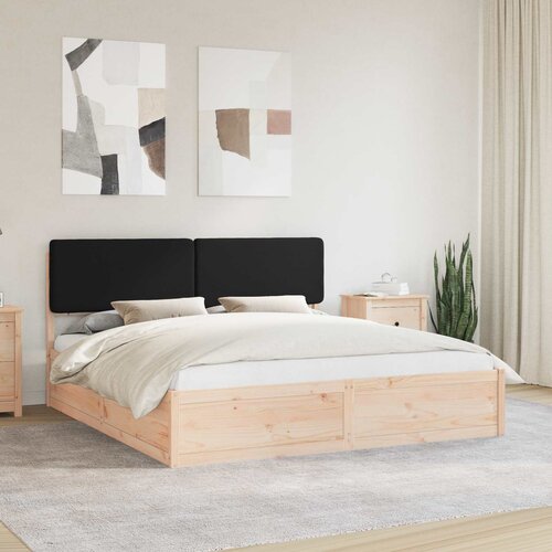 vidaXL krevetni okvir s tapiciranim uzglavljem Crna 180 x 200 cm Cijene