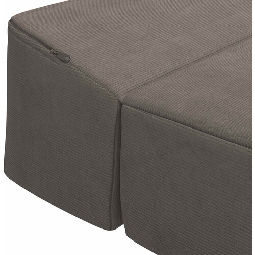 SOFA na razvlačenje Svjetlosiva 200 x 70 x 15 cm Slike