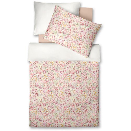 Fleuresse posteljnina bed art 140/200 cm mako saten sivoroza, svetlo zelena, svetlo rumena, svetlo roza Cene