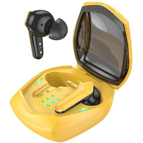 Hoco. Bluetooth slusalice Hoco. Magic Gaming TWS EW28 zuta Slike