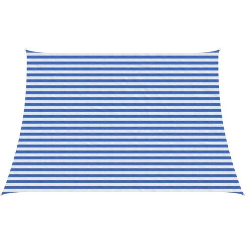  Senčna platna Modra in bela 3 / 4 x 3 m HDPE, (5000234186) Cene