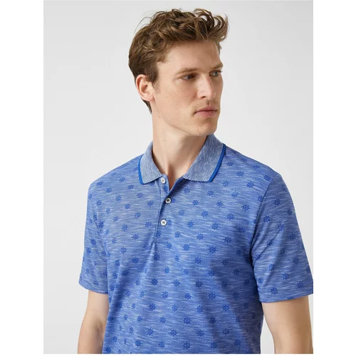 Koton Polo T-shirt - Blue - Fitted