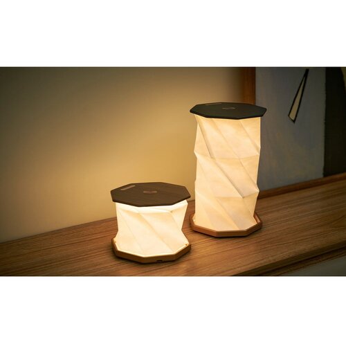 Gingko Črna LED namizna svetilka (vi&amp;scaron;ina 18 cm) Twist Hexagon &amp;ndash; Slike