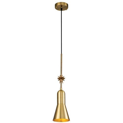Elstead ETOILE-P-S-AB - Luster na sajli ETOILE, 1xE27/60W/230V, prečnik 13,3 cm, zlatan Slike