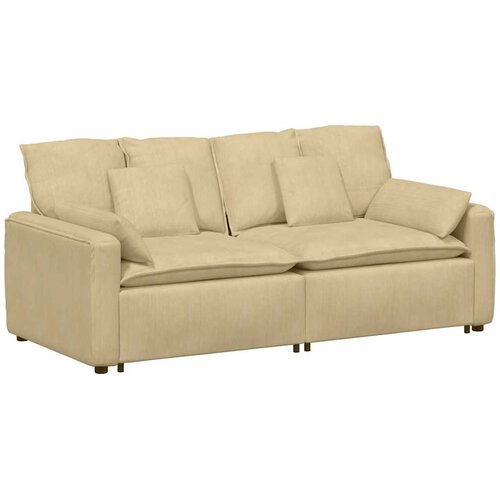  Modularna sofa s jastucima sivo-zelena Slike