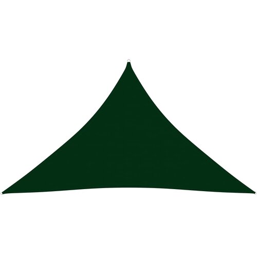 vidaXL Senčno jadro oksford blago trikotno 3,5x3,5x4,9 m temno zeleno, (20610712) Cene