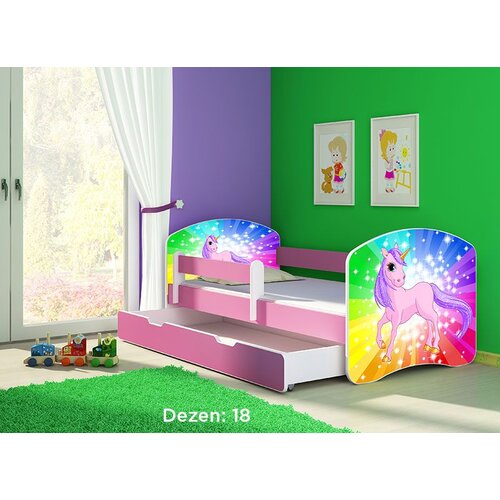 ACMA dečiji krevet ii 160x80 f + dušek 6 cm PINK18 Cene