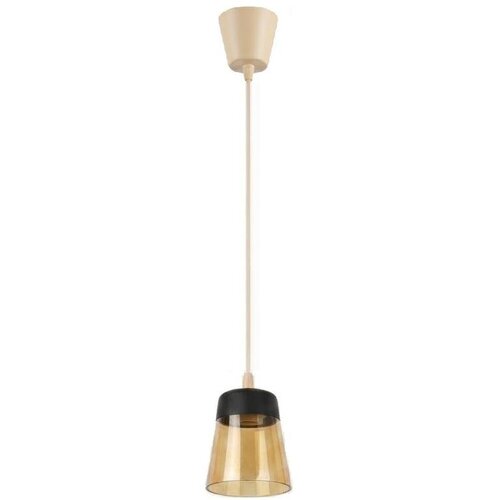 Brilagi LED luster R GLASS 1xE27/60W/230V &Oslash; 15,5 cm bež/kou bež/crna Cene