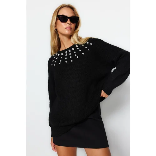 Trendyol Sweater - Black - Regular fit