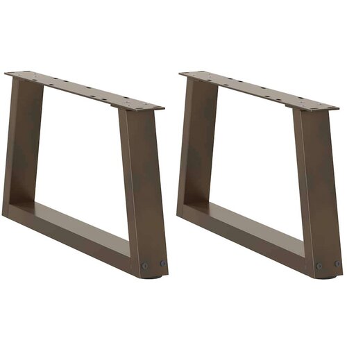  noge jedilne mize v-oblika 2 kosa naravno jeklo 50x(30-31,3) cm Cene