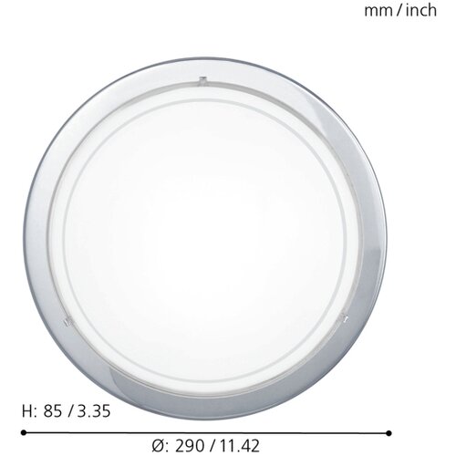 Eglo Planet 1 plafonjera/1 dm290 krom Slike