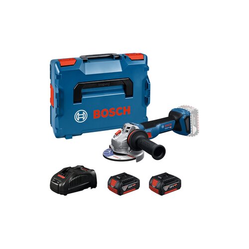 Bosch aku ugaona brusilica GWS 18V-11 PS, 125mm; 2x GBA 18V 5,0Ah, GAL 12V/18V-80, L-BOXX 06019N4302 Cene