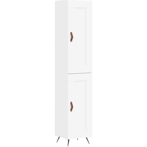 Maison Chic Visoka omara - Komoda - Predalnik bela 34,5x34x180 cm inženirski les, (21721829) Cene