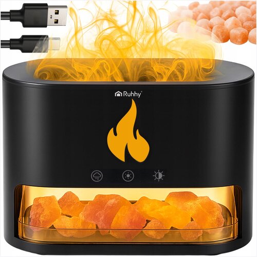  10W difuzor dekorativni LED RGB kamin 250ml vlažilec zraka USB Cene
