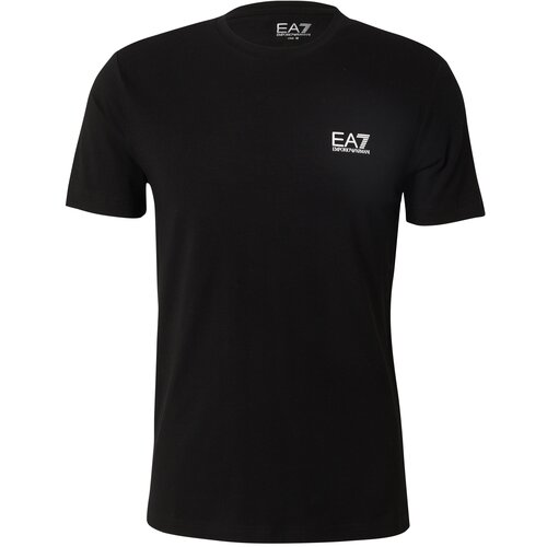 Ea7 Emporio Armani Tehnička sportska majica crna / bijela Slike