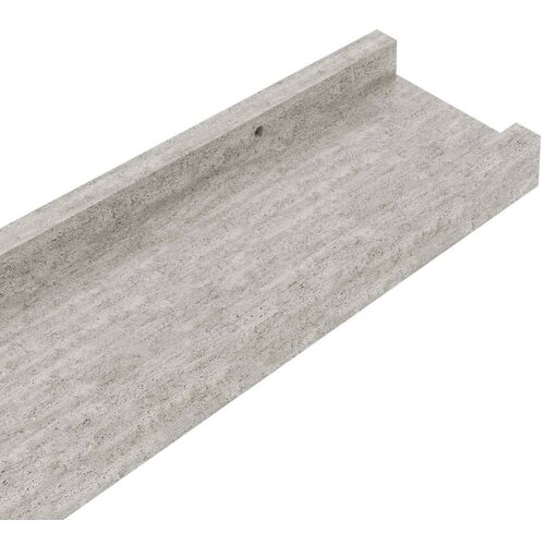 Zidne police 4 kom siva boja betona 60 x 9 x 3 cm Slike