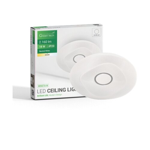 Greentech LED plafonjera 18w 4000k 33cm ( mineta-m ) Slike
