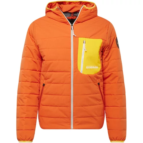 Napapijri Prijelazna jakna 'HURON' žuta / narančasta / bijela