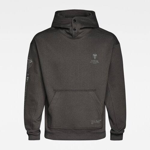 G-star Sweatshirt - Sleeve Graphic hooded Sweat dark grey Cene